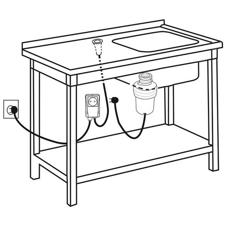 Pneumatic switch for colloid mill 650090 STALGAST