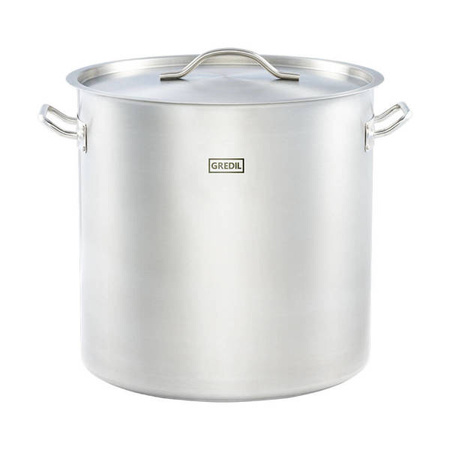 Tall pot with lid, steel, O 400 mm, V 50.3 l 011405 STALGAST