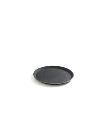 Serving tray black 500 mm diameter HENDI 508787