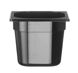 Pojemnik GN1/6-150 z czarnego poliwęglanu HENDI 862711