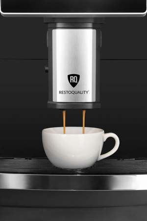 Automatyczny ekspres do kawy RQK8B z ekranem dotykowym | pojemnik 8l | podłączenie do wody | czarny