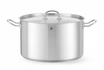 Garnek średni z pokrywką Kitchen Line, poj.15 l, fi.320x(H)190 mm HENDI 836507