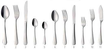 Sztućce "BLUES" nóż stołowy - zestaw 6 szt. HENDI 768013