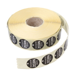 Naklejki Food Safety, jednorazowe - niedziela HENDI 850060