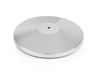 Podstawa do słupka odgradzającego w kolorze srebrnym chromowany HENDI 810484