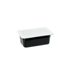 Polycarbonate container, black, GN 1/4, H 100 mm STALGAST 154102