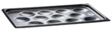 Blacha nieprzywierająca na omlety i placki, 12 sztuk, GN 1/1 STALGAST 917012