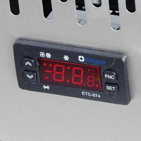 Stół chłodniczy 3 drzwiowy sałatkowy z nadstawą szklaną 842232 STALGAST