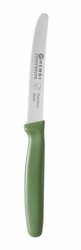 Nóż uniwersalny, HENDI 842096, ząbkowany, zielony, (L)220mm
