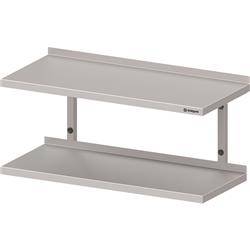 Półka wisząca podwójna 700x300x390 mm STALGAST MEBLE 981833070