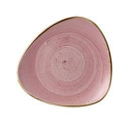 Trójkątny talerz płytki Stonecast Petal Pink  229 mm Churchill | SPPSTR91