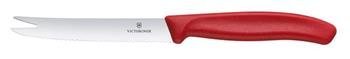 Victorinox Swiss Classic Nóż do sera i kiełbasy, ostrze ząbkowane, 110mm, czerwony HENDI 6.7861