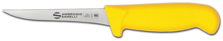 Ambrogio Sanelli Supra Colore, nóż do trybowania, wąski, ŻÓŁTY, 12 cm  | HENDI S307.012Y