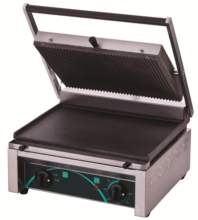 Grill elektryczny kontaktowy panini RN101-B | dolna płyta gładka