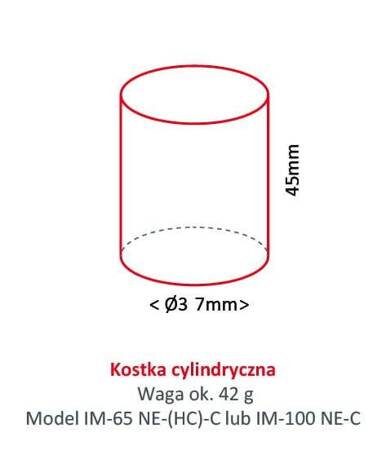 Kostkarka do lodu Hoshizaki IM-240DNE-HC-C | 190 kg/24h | chłodzona powietrzem | kostka cylinder | Ø 37x45 mm | RESTO QUALITY IM-240DNE-HC-C