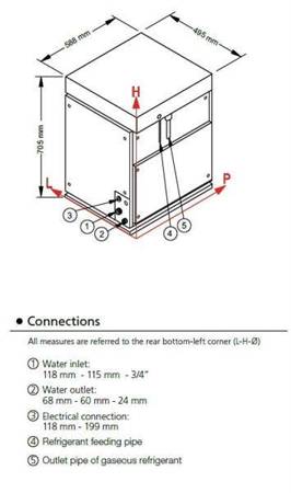 Łuskarka Frozen Ice | 400 kg/24h | system chłodzenia powietrzem | SPLIT750