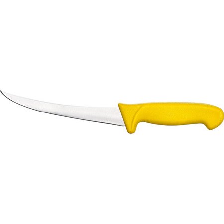 Nóż do oddzielania kości, zagięty, HACCP, żółty, L 150 mm 283125 STALGAST