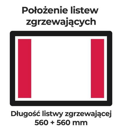 Pakowarka próżniowa komorowa iSENSOR L | wolnostojąca | listwa 560 + 560 mm | pompa BECKER 65 m3/h | 1,5 kW | 1136x707x1050 mm | przyłącze gazu obojętnego | FIL6K2G2 | RESTO QUALITY FIL6K2G2