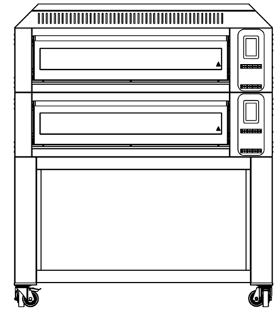 Piec elektryczny do pizzy | dwukomorowy | z podstawą | 9x30 cm | COMP - 2S L9 | RESTO QUALITY COMP - 2S L9