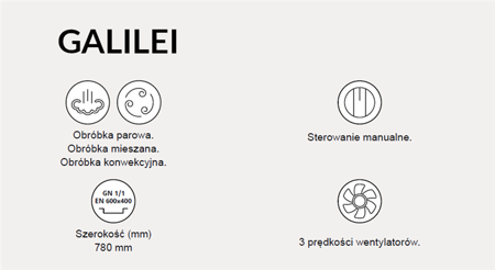 Piec konwekcyjno-parowy PF8410 | 12xGN1/1 | manualny | 13,8kW