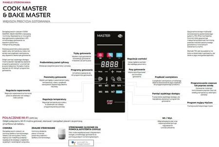 Piec konwekcyjno-parowy elektryczny | automatyczny system myjący | 6xGN1/1 | 7,3 kW | 400 V | Mychef Cook MASTER Compact 061E | RESTO QUALITY Cook MASTER Compact 061E