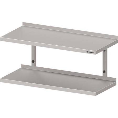 Półka wisząca podwójna 1300x300x390 mm STALGAST MEBLE 981833130