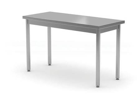 Stół centralny bez półki -spawany, o wym. 1400x700x850 mm HENDI 815519