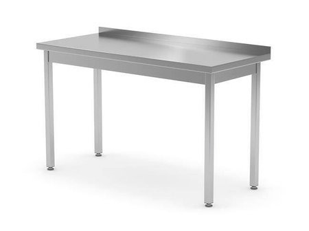 Stół przyścienny bez półki - spawany, o wym. 1400x600x850 mm HENDI 814567