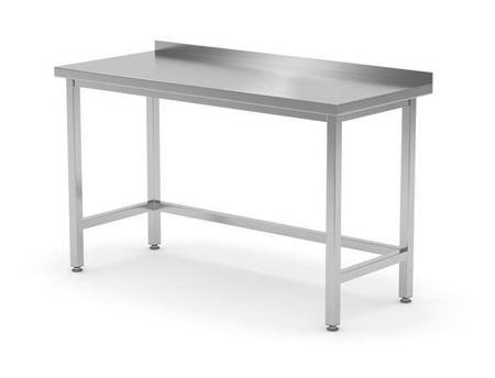 Stół przyścienny wzmocniony bez półki - spawany, o wym. 1400x600x HENDI 814604