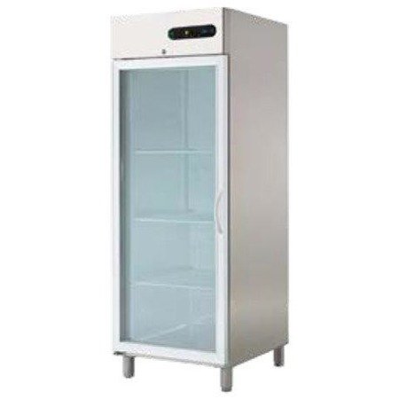 Szafa chłodnicza galwanizowana z drzwiami szklanymi 700L GN 2/1 ESSENZIAL LINE ECP-701-G-GLASS R