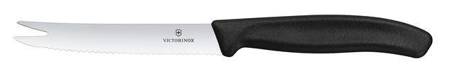 Victorinox Swiss Classic Nóż do sera i kiełbasy, ostrze ząbkowane, 110mm, czarny HENDI 6.7863