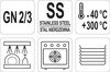 POKRYWKA DO POJEMNIKA ZE STALI NIERDZEWNEJ GN 2/3 | YG-00377